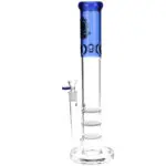 SeshGear Triple Honeycomb Perc Straight Tube Water Pipe - Haze Smoke Shop USA - Vaporizers Super Store