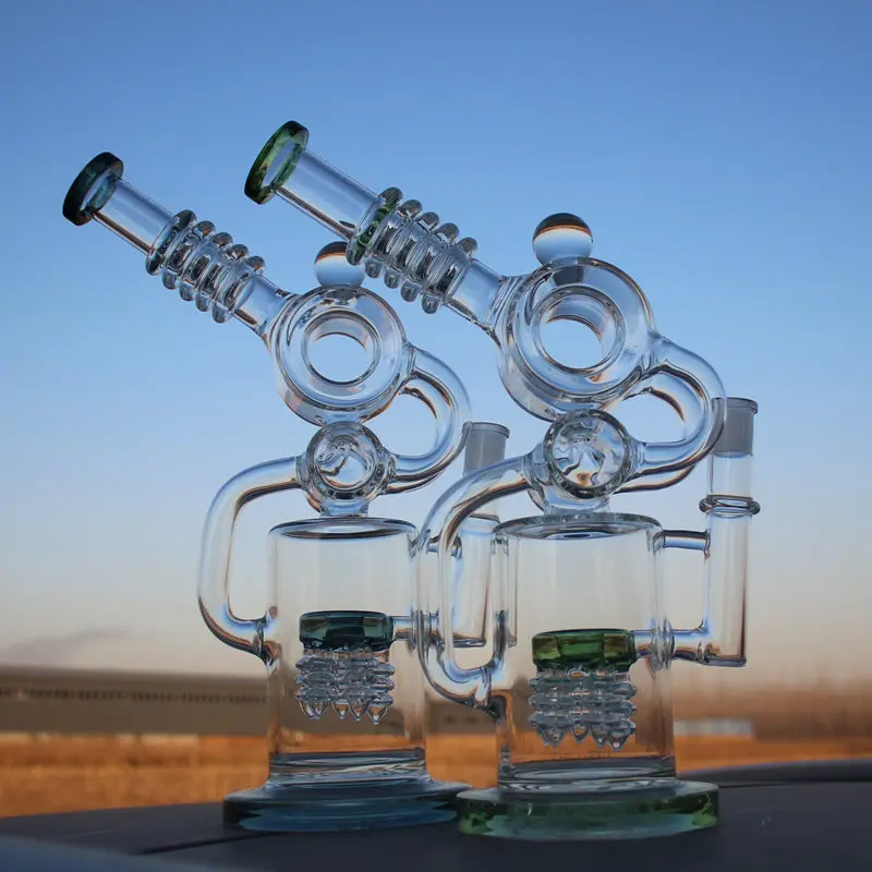 Recycler Style Water Pipe w/ Dual Percolator - Haze Smoke Shop USA - Vaporizers Super Store