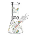 Pulsar Caticorns Design Glass Beaker Water Pipe - Image 3