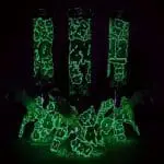420 Clouds Glow In The Dark Beaker Glass Water Pipe - Haze Smoke Shop USA - Vaporizers Super Store