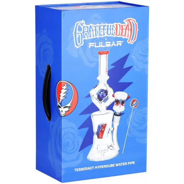47d9e35d-d056-45ec-96ba-3efed20b804f.jpg Grateful Dead x Pulsar Tesseract Hypercube Glass Water Pipe - Haze Smoke Shop USA - Vaporizers Super Store