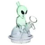 Alien UFO Ombre Mini Glass Water Pipe - Haze Smoke Shop USA - Vaporizers Super Store
