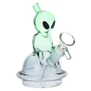 Alien UFO Ombre Mini Glass Water Pipe - Haze Smoke Shop USA - Vaporizers Super Store