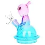 Alien UFO Ombre Mini Glass Water Pipe - Haze Smoke Shop USA - Vaporizers Super Store
