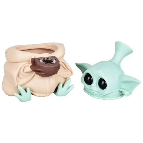 Baby Yoda Silicone Water Pipe - Haze Smoke Shop USA - Vaporizers Super Store