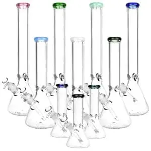 Classic Glass Beaker Light Water Pipe - Haze Smoke Shop USA - Vaporizers Super Store