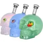 Creepy Eyed Skull Glass Hand Pipe - Haze Smoke Shop USA - Vaporizers Super Store