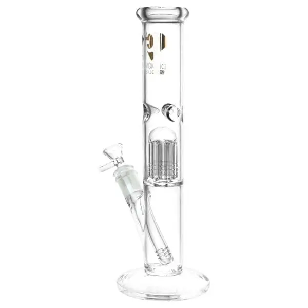 Diamond Glass Gold Pearl 8-Arm Perc Water Pipe - Haze Smoke Shop USA - Vaporizers Super Store