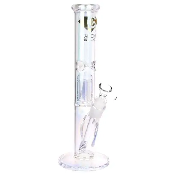Diamond Glass Gold Pearl 8-Arm Perc Water Pipe - Haze Smoke Shop USA - Vaporizers Super Store
