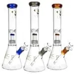 Diamond Glass Gold Warp Water Pipe
