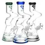 Diamond Glass Gold Zong Beaker Water Pipe - Haze Smoke Shop USA - Vaporizers Super Store