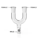 Double Bowl Wishbone Adaptor - Haze Smoke Shop USA - Vaporizers Super Store