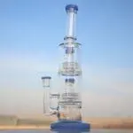 Dual Matrix Percolator Glass Water Pipe - Haze Smoke Shop USA - Vaporizers Super Store