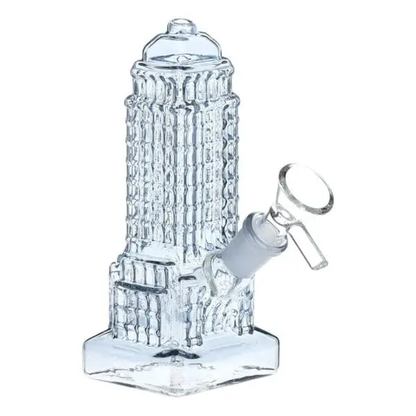 Empire State of Mind Glass Water Pipe - Haze Smoke Shop USA - Vaporizers Super Store