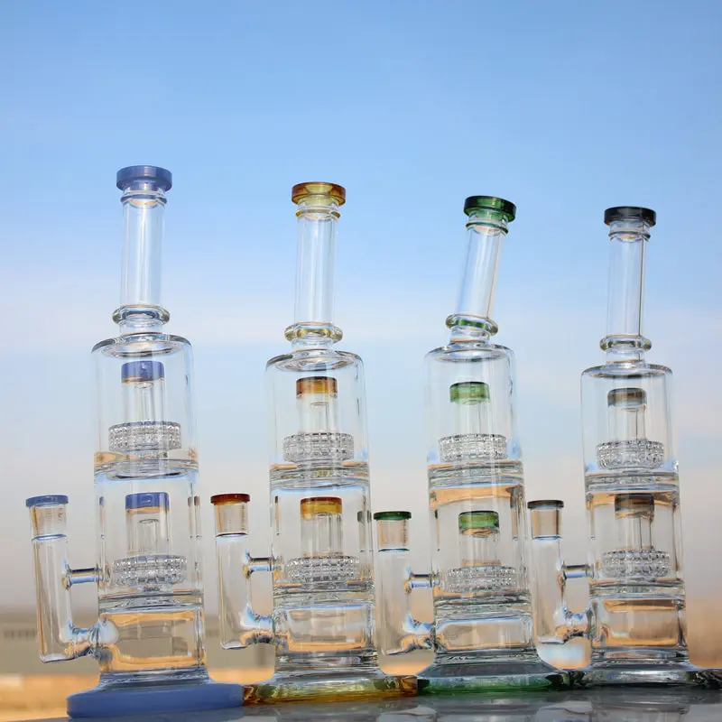 Dual Matrix Percolator Glass Water Pipe - Haze Smoke Shop USA - Vaporizers Super Store