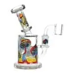 Fungi Eyes Glow In The Dark Glass Dab Rig - Haze Smoke Shop USA - Vaporizers Super Store