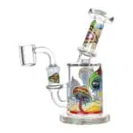 Fungi Eyes Glow In The Dark Glass Dab Rig - Haze Smoke Shop USA - Vaporizers Super Store