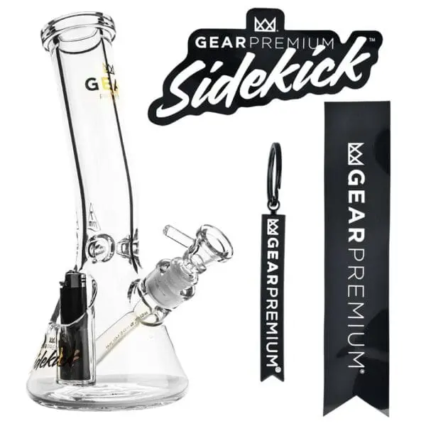 Gear Premium Sidekick Laid Back Glass Beaker Water Pipe - Haze Smoke Shop USA - Vaporizers Super Store