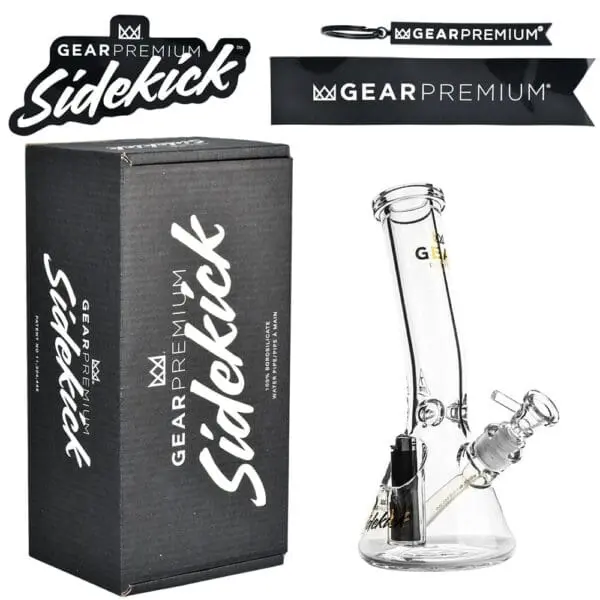 Gear Premium Sidekick Laid Back Glass Beaker Water Pipe - Haze Smoke Shop USA - Vaporizers Super Store