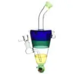 Ghoulish Glow in the Dark Lazy Glass Water Pipe - Haze Smoke Shop USA - Vaporizers Super Store
