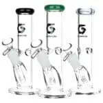 Glass House Pinched Straight Tube Glass Waterpipe - Haze Smoke Shop USA - Vaporizers Super Store