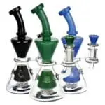 Glass House Two Toned Hourglass Water Pipe - Haze Smoke Shop USA - Vaporizers Super Store
