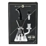 Glass House Two Toned Hourglass Water Pipe - Haze Smoke Shop USA - Vaporizers Super Store