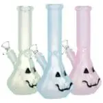 Glow In Dark Jack-O-Lantern Glass Bong - Haze Smoke Shop USA - Vaporizers Super Store