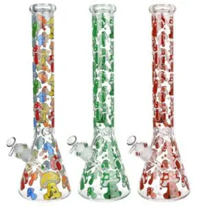 Glow Mushroom Beaker Water Pipe - Haze Smoke Shop USA - Vaporizers Super Store