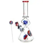 Grateful Dead x Pulsar Inception Cube Beaker Glass Water Pipe - Haze Smoke Shop USA - Vaporizers Super Store