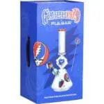 Grateful Dead x Pulsar Inception Cube Beaker Glass Water Pipe - Haze Smoke Shop USA - Vaporizers Super Store