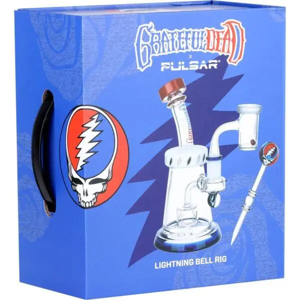 Grateful Dead x Pulsar Lightning Bell Dab Rig Set - Haze Smoke Shop USA - Vaporizers Super Store