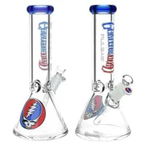 Grateful Dead x Pulsar Steal Your Face Beaker Glass Water Pipe - Haze Smoke Shop USA - Vaporizers Super Store