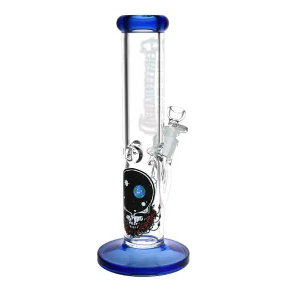 Grateful Dead x Pulsar Straight Tube Glass Bong - Haze Smoke Shop USA - Vaporizers Super Store