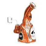 Haunted Gourd Enamel on Glow in the Dark Glass Dab Rig - Haze Smoke Shop USA - Vaporizers Super Store