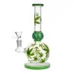 Hemp Leaf Ball Water Pipe