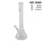 Hemp Leaf Beaker Glass Water Pipe - Haze Smoke Shop USA - Vaporizers Super Store