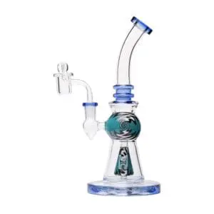 Human Grade 10" Mini Gumball Rig Glass Water Pipe - Haze Smoke Shop USA - Vaporizers Super Store