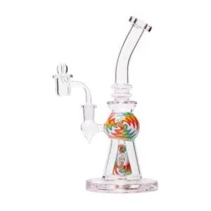 Human Grade 10" Mini Gumball Rig Glass Water Pipe - Haze Smoke Shop USA - Vaporizers Super Store