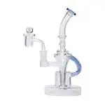 Human Grade Dualing Recycler Glass Rig Water Pipe - Haze Smoke Shop USA - Vaporizers Super Store