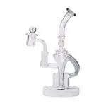 Human Grade Dualing Recycler Glass Rig Water Pipe - Haze Smoke Shop USA - Vaporizers Super Store