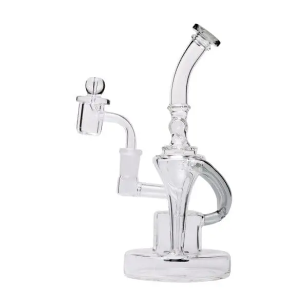 Human Grade Dualing Recycler Glass Rig Water Pipe - Haze Smoke Shop USA - Vaporizers Super Store