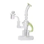 Human Grade Dualing Recycler Glass Rig Water Pipe - Haze Smoke Shop USA - Vaporizers Super Store
