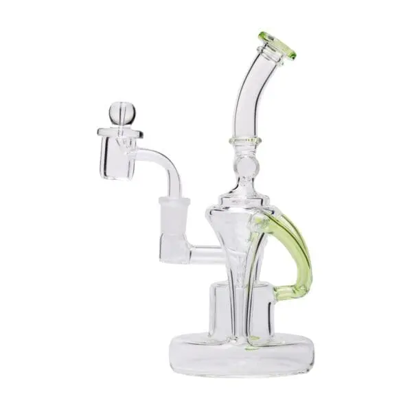 Human Grade Dualing Recycler Glass Rig Water Pipe - Haze Smoke Shop USA - Vaporizers Super Store