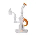 Human Grade Dualing Recycler Glass Rig Water Pipe - Haze Smoke Shop USA - Vaporizers Super Store