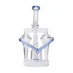 Human Grade Dualing Recycler Glass Rig Water Pipe - Haze Smoke Shop USA - Vaporizers Super Store