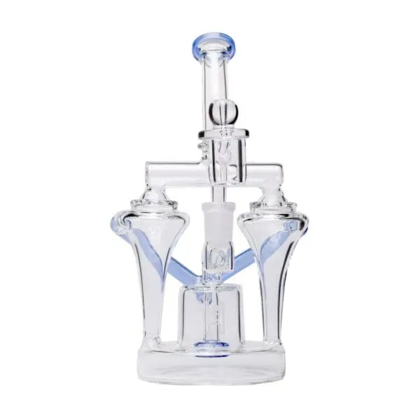 Human Grade Dualing Recycler Glass Rig Water Pipe - Haze Smoke Shop USA - Vaporizers Super Store