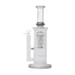 Human Grade Sacred Straight Sandblasted Glass Water Pipe - Haze Smoke Shop USA - Vaporizers Super Store