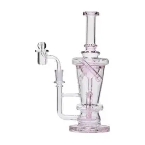 Human Grade Straight Recycler Glass Water Pipe - Haze Smoke Shop USA - Vaporizers Super Store