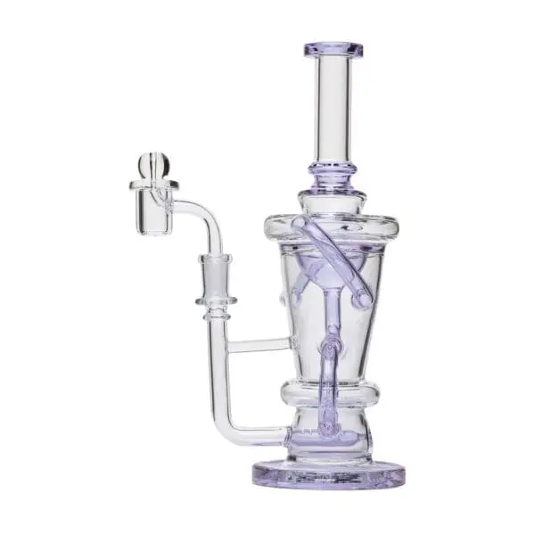 Human Grade Straight Recycler Glass Water Pipe - Haze Smoke Shop USA - Vaporizers Super Store